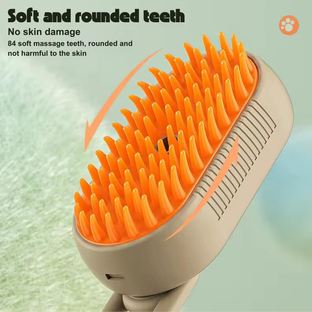 SteamyPet 3-in-1 Grooming Brush